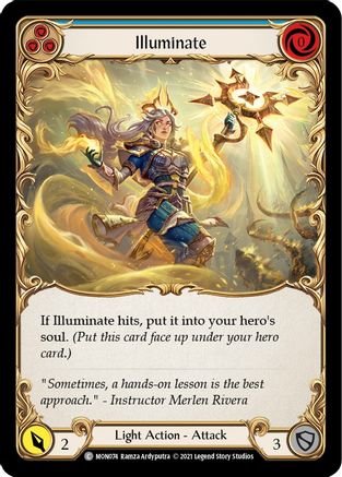 Illuminate (Blue) (MON074) Unlimited Edition Rainbow Foil