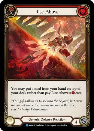 Rise Above (Red) (MON257) - Monarch 1st Edition