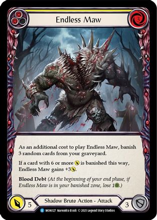 Endless Maw (Yellow) (MON127) - Monarch 1st Edition