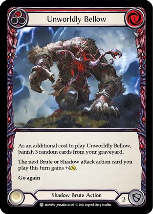 Unworldly Bellow (Red) (MON150) - Monarch Unlimited Edition Rainbow Foil