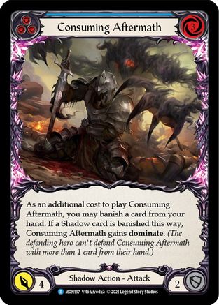 Consuming Aftermath (Blue) (MON197) - Monarch 1st Edition Rainbow Foil