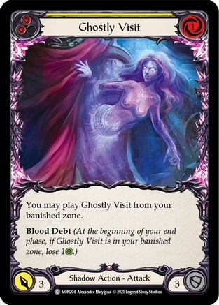 Ghostly Visit (Yellow) (MON204) - Monarch Unlimited Edition Rainbow Foil