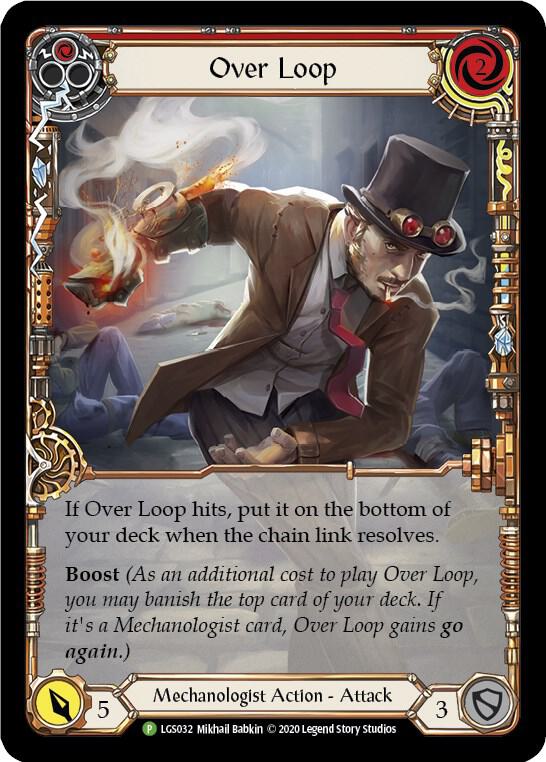 Over Loop (Red) Rainbow Foil Promo