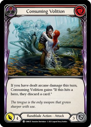 Consuming Volition (Red) (CHN025) - Blitz Deck: Monarch - Chane
