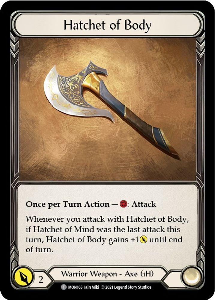 Hatchet of Body // Spectral Shield (MON105) Unlimited Edition