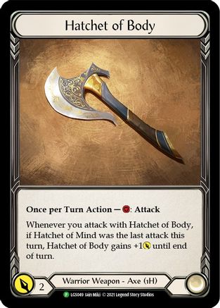 Hatchet of Body - LGS049 (LGS049) - Flesh and Blood: Promo Cards Cold Foil