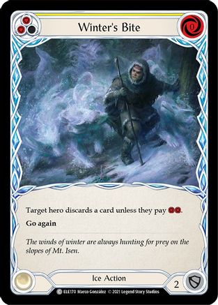 Winter's Bite (Yellow) (ELE170) - Tales of Aria Unlimited Edition Rainbow Foil