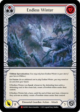 Endless Winter (ELE004) - Tales of Aria 1st Edition