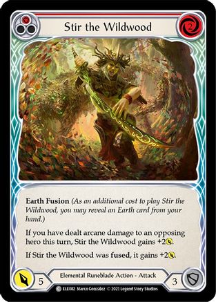 Stir the Wildwood (Red) (ELE082) - Tales of Aria 1st Edition Rainbow Foil
