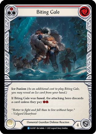 Biting Gale (Red) (ELE007) - Tales of Aria 1st Edition Rainbow Foil