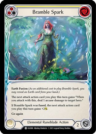Bramble Spark (Yellow) (ELE086) - Tales of Aria 1st Edition