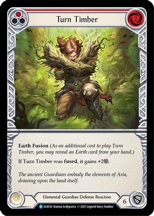 Turn Timber (Red) (ELE010) - Tales of Aria 1st Edition Rainbow Foil