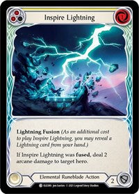 Inspire Lightning (Yellow) Rainbow Foil 1st Ed