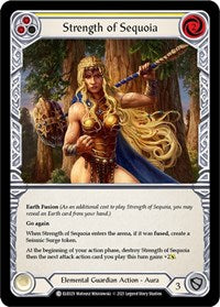 Strength of Sequoia (Yellow) Rainbow Foil 1st Ed