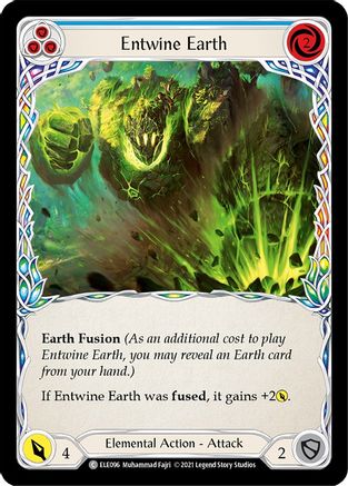 Entwine Earth (Blue) (ELE096) - Tales of Aria Unlimited Edition Rainbow Foil