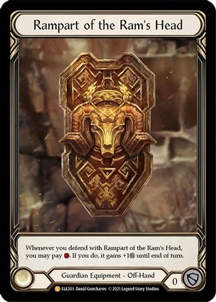 Rampart of the Ram's Head (ELE203) - Tales of Aria Unlimited Edition Rainbow Foil