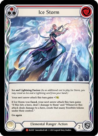 Ice Storm (ELE037) - Tales of Aria 1st Edition Rainbow Foil