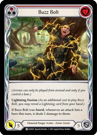 Buzz Bolt (Red) (ELE047) - Tales of Aria 1st Edition Rainbow Foil