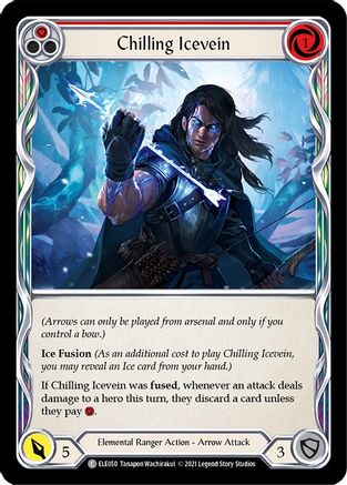 Chilling Icevein (Red) (ELE050) - Tales of Aria 1st Edition