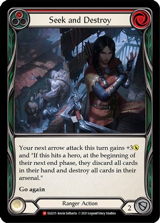 Seek and Destroy (ELE215) - Tales of Aria 1st Edition Rainbow Foil