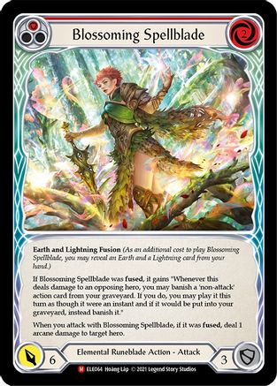 Blossoming Spellblade (ELE064) - Tales of Aria 1st Edition Rainbow Foil