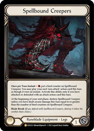 Spellbound Creepers (ELE224) - Tales of Aria 1st Edition Cold Foil