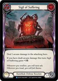 Sigil of Suffering (Blue) Rainbow Foil 1st Ed