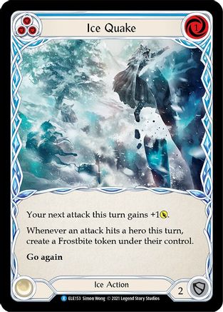 Ice Quake (Blue) (ELE153) - Tales of Aria Unlimited Edition Rainbow Foil