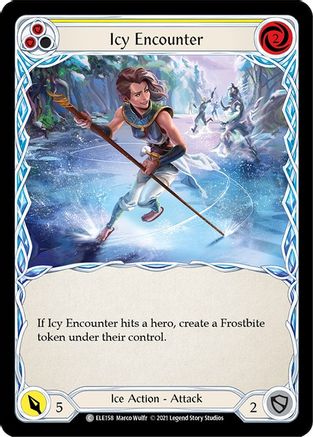 Icy Encounter (Yellow) (ELE158) - Tales of Aria 1st Edition Rainbow Foil