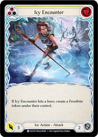 Icy Encounter (Yellow) Rainbow Foil 1st Ed