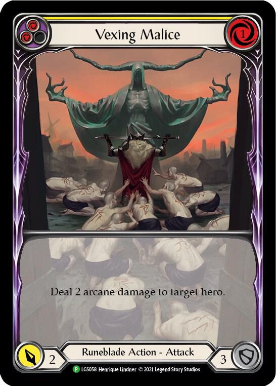 Vexing Malice (Yellow) Rainbow Foil Promo