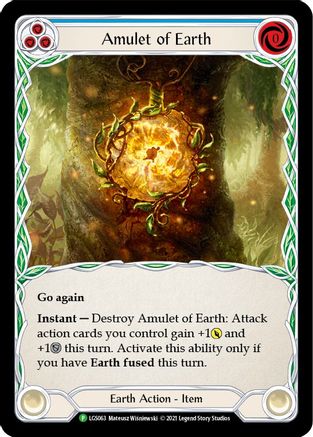 Amulet of Earth - LGS063 (LGS063) - Flesh and Blood: Promo Cards Cold Foil