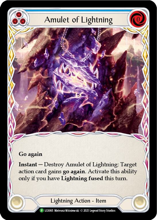Amulet of Lightning Cold Foil Promo