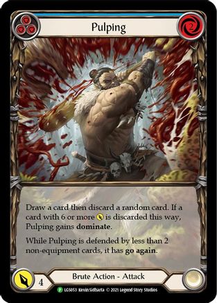 Pulping (Blue) - LGS053 (LGS053) - Flesh and Blood: Promo Cards Rainbow Foil