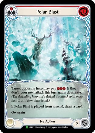 Polar Blast (Red) - LGS072 (LGS072) - Flesh and Blood: Promo Cards Rainbow Foil