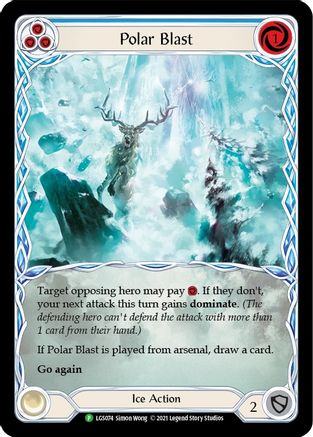 Polar Blast (Blue) - LGS074 (LGS074) - Flesh and Blood: Promo Cards Rainbow Foil