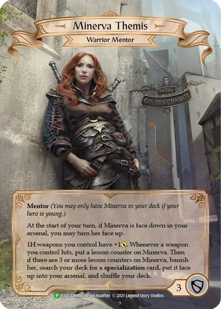 Minerva Themis - FAB044 (FAB044) - Flesh and Blood: Promo Cards Rainbow Foil