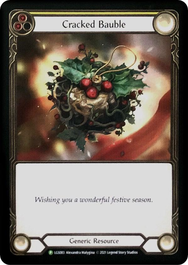 Cracked Bauble Cold Foil Promo