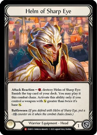 Helm of Sharp Eye (EVR053) - Everfest 1st Edition Cold Foil