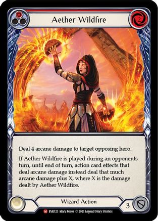 Aether Wildfire (EVR123) - Everfest 1st Edition Rainbow Foil