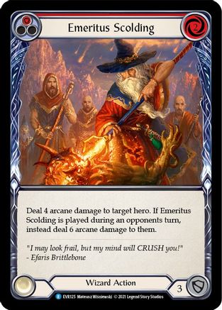 Emeritus Scolding (Red) (EVR125) - Everfest 1st Edition