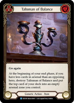 Talisman of Balance (EVR188) - Everfest 1st Edition Cold Foil