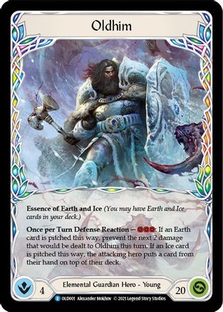 Oldhim (OLD001) - Blitz Deck: Tales of Aria - Oldhim Rainbow Foil