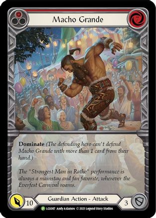 Macho Grande (Red) - LGS087 (LGS087) - Flesh and Blood: Promo Cards Rainbow Foil