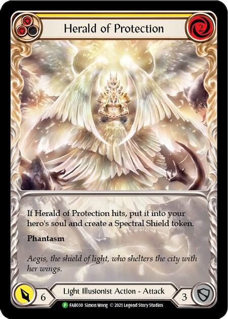 Herald of Protection (Yellow) Rainbow Foil Promo