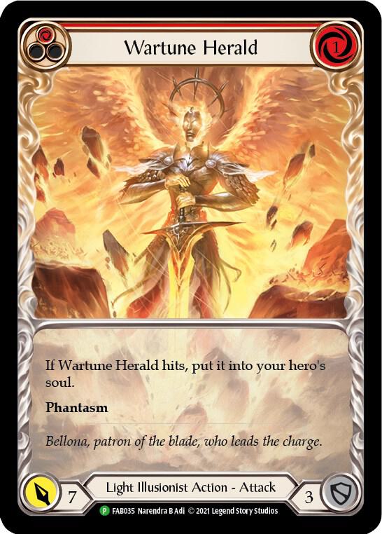 Wartune Herald (Red) Rainbow Foil Promo