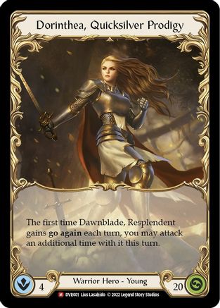 Dorinthea, Quicksilver Prodigy (DVR001) - Classic Battles: Rhinar vs Dorinthea Cold Foil