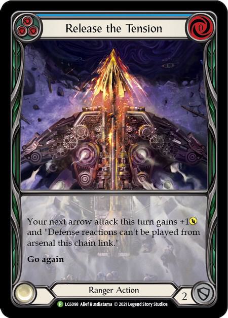 Release the Tension (Blue) Rainbow Foil Promo