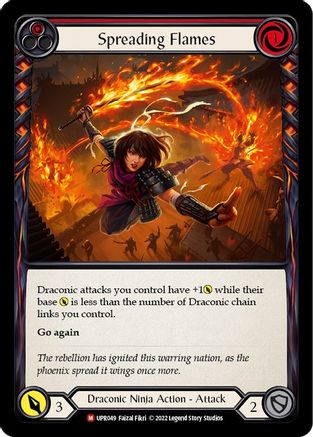 Spreading Flames (UPR049) - Uprising Rainbow Foil