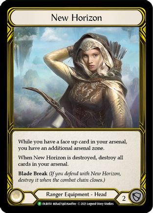 New Horizon (Golden) - FAB050 (FAB050) - Flesh and Blood: Promo Cards Cold Foil